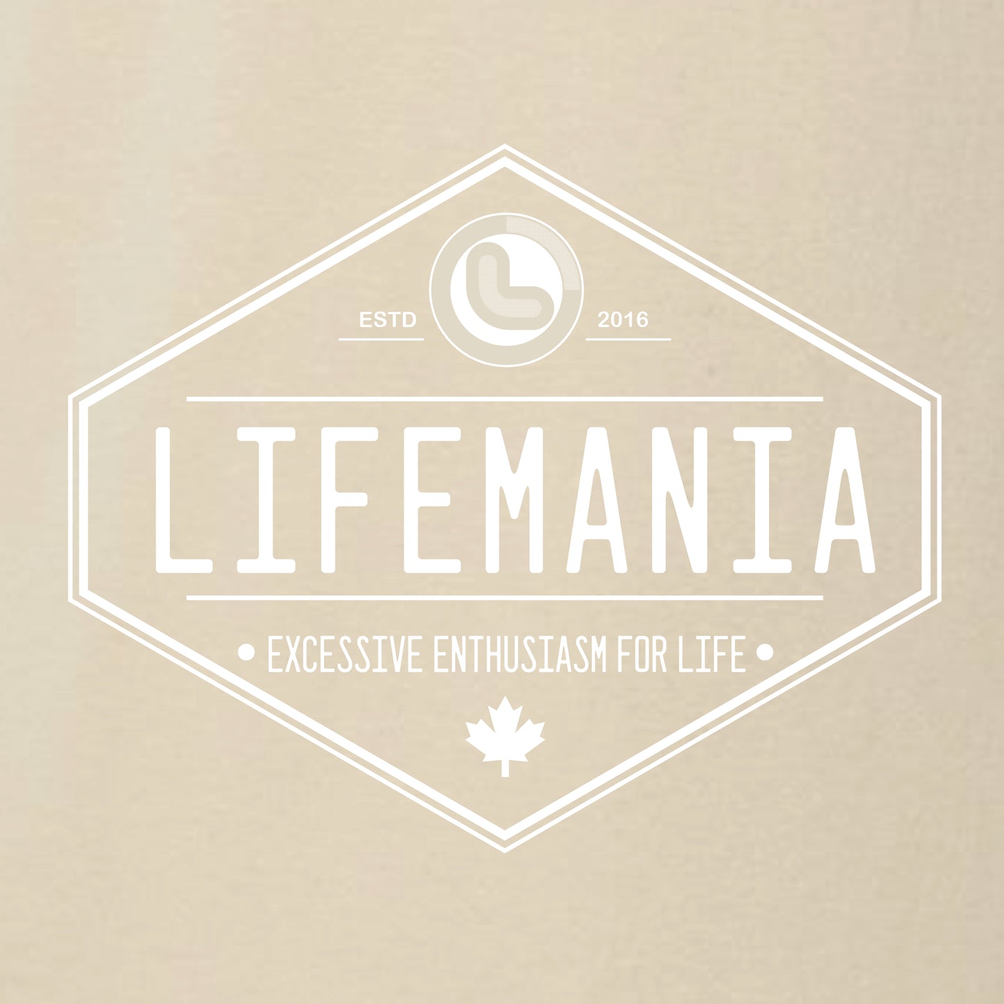 Lifemania Diamond logo 100% cotton t-shirt