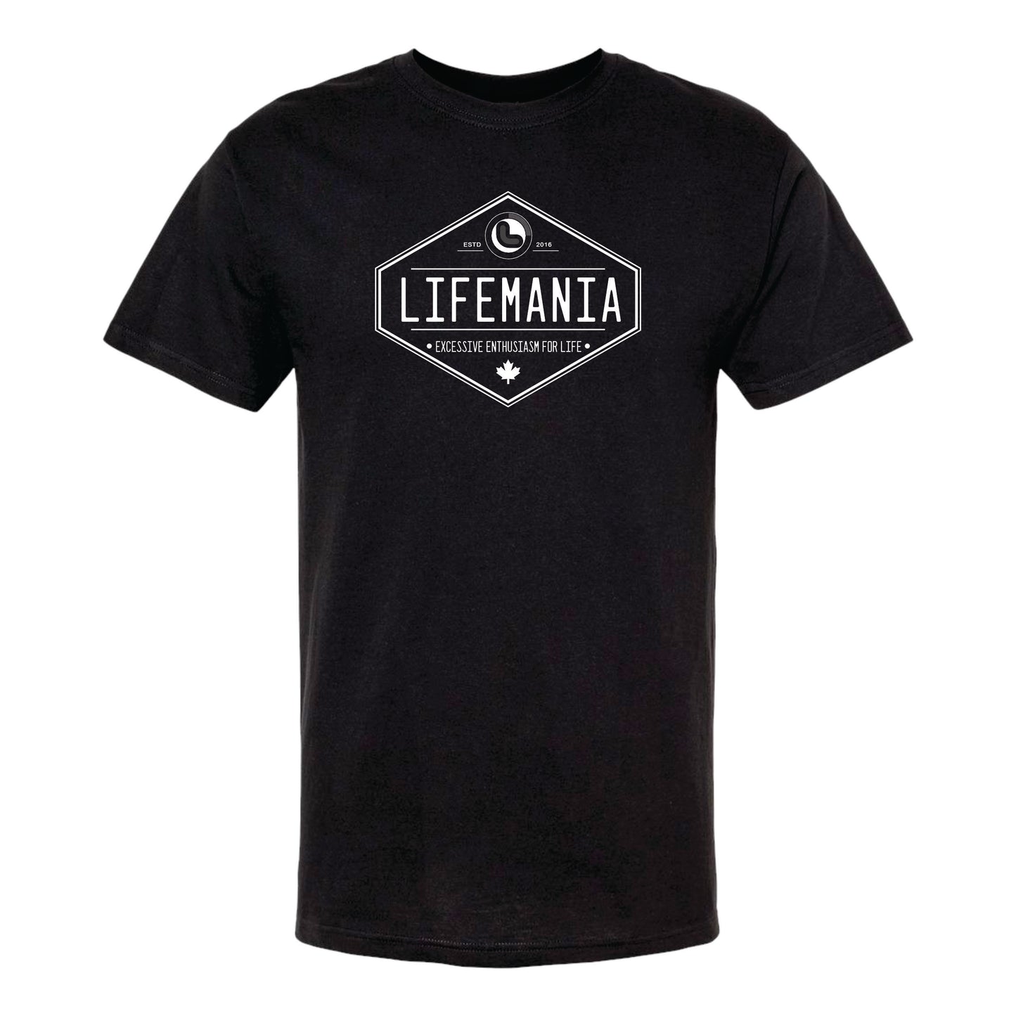 Lifemania Diamond logo 100% cotton t-shirt