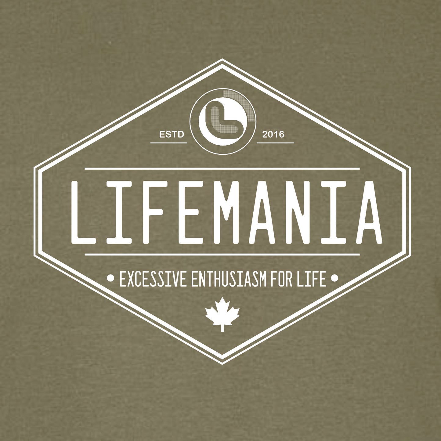 Lifemania Diamond logo 100% cotton t-shirt