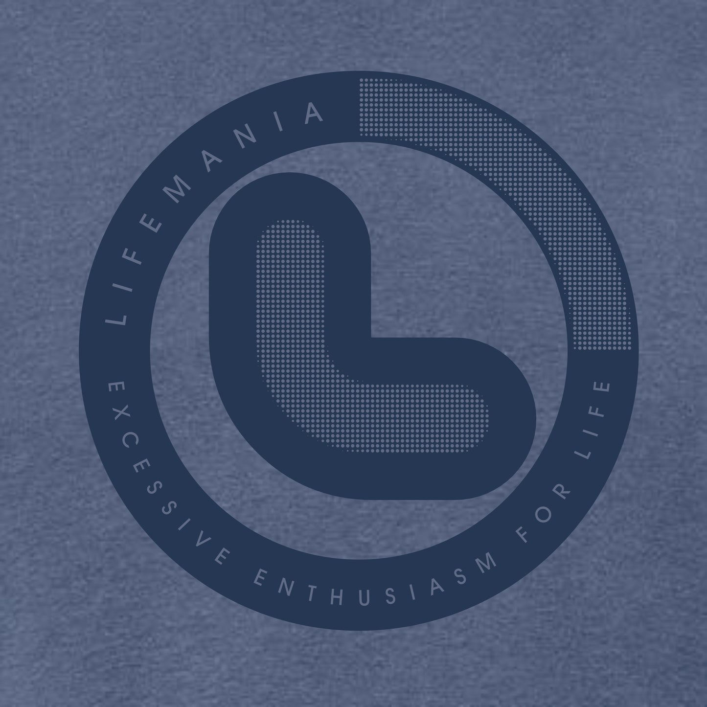 Lifemania vintage standard logo 100% cotton garment dyed t-shirt