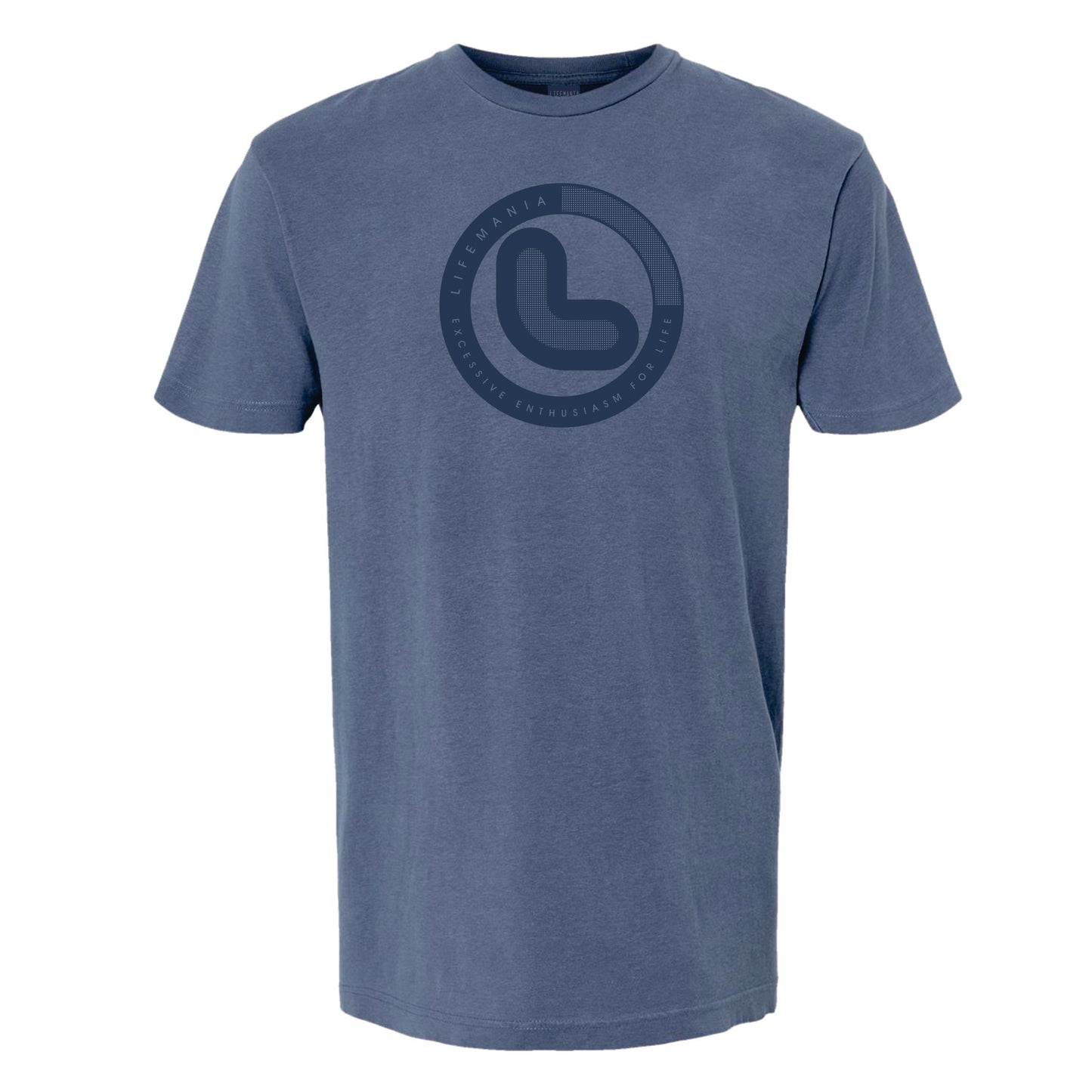 Lifemania vintage standard logo 100% cotton garment dyed t-shirt